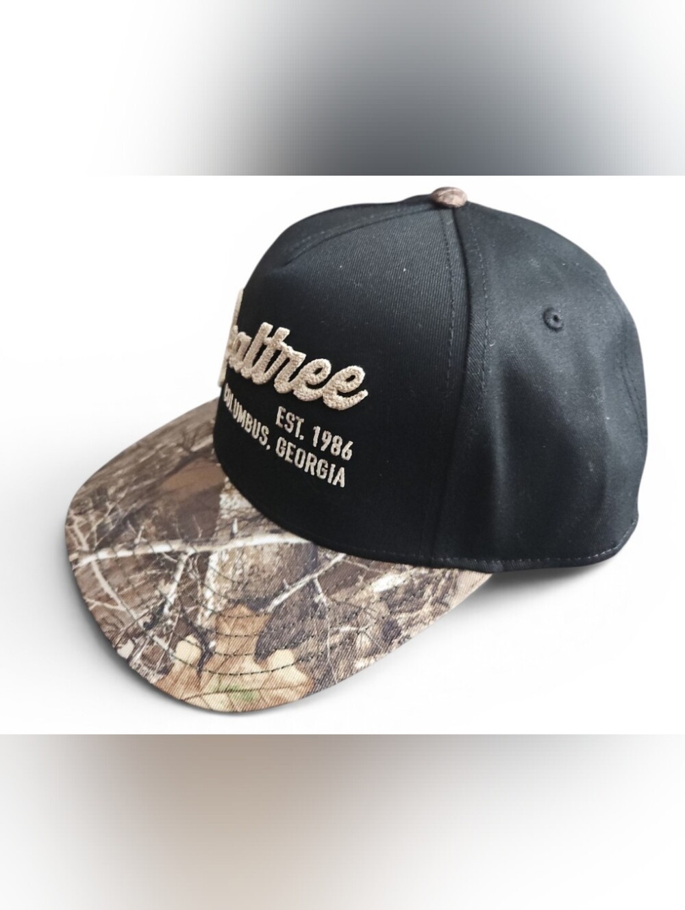 Realtree Camouflage Snapback hat Woodland black/brown Camo - Picture 3 of 6